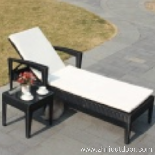 Garden Furniture Rattan Sun Lounger Outdoor